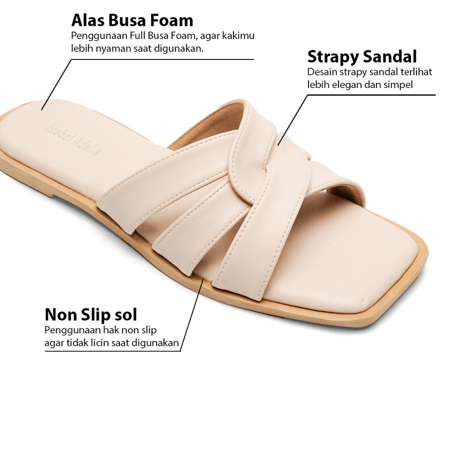 Langsung Order Isabel Adelia Sendal Wanita Kekinian VIRNIKA Slip Sandal
