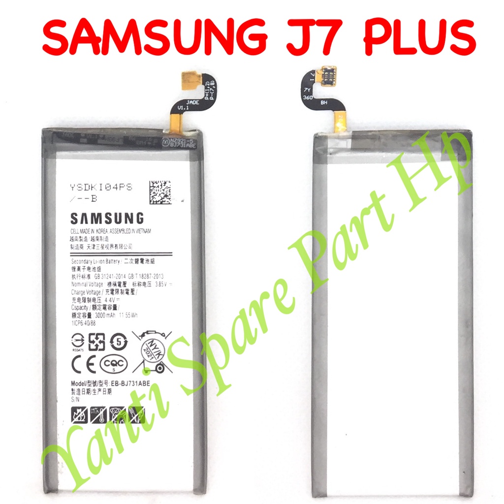 Baterai Samsung J7+ Plus EB-BJ731ABE Original New