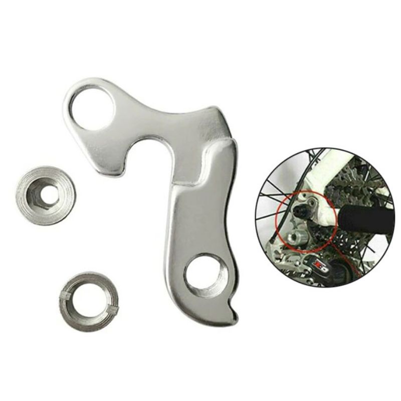 Rear end Rd . Cantolan Dudukan Derailleur Hanger RD Konverter Tail Hook MTB Bracket Gantungan Rear Rd Frame B21