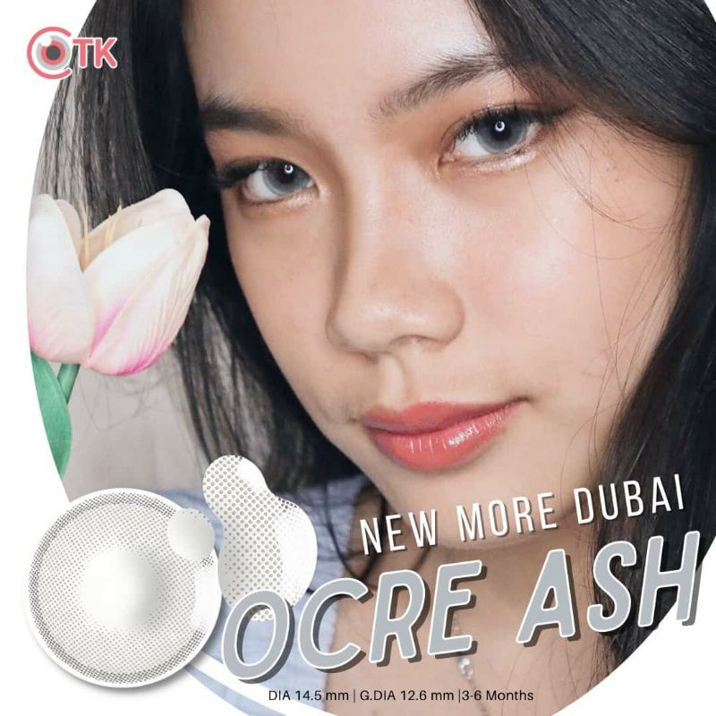 Softlens NEW MORE DUBAI NEW COLOUR OCRE ASH AND OCRE KAKAO MINUS 0.50 SD 6.00