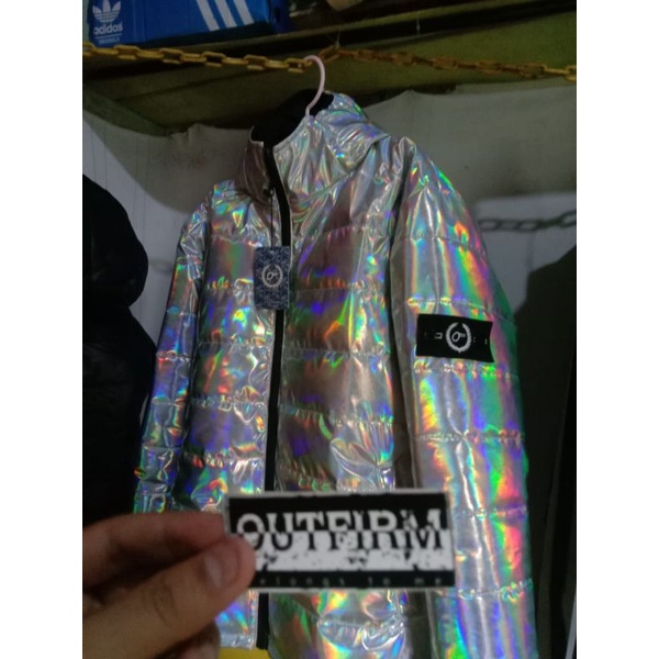 Jacket Puffer Hologram Outfirm