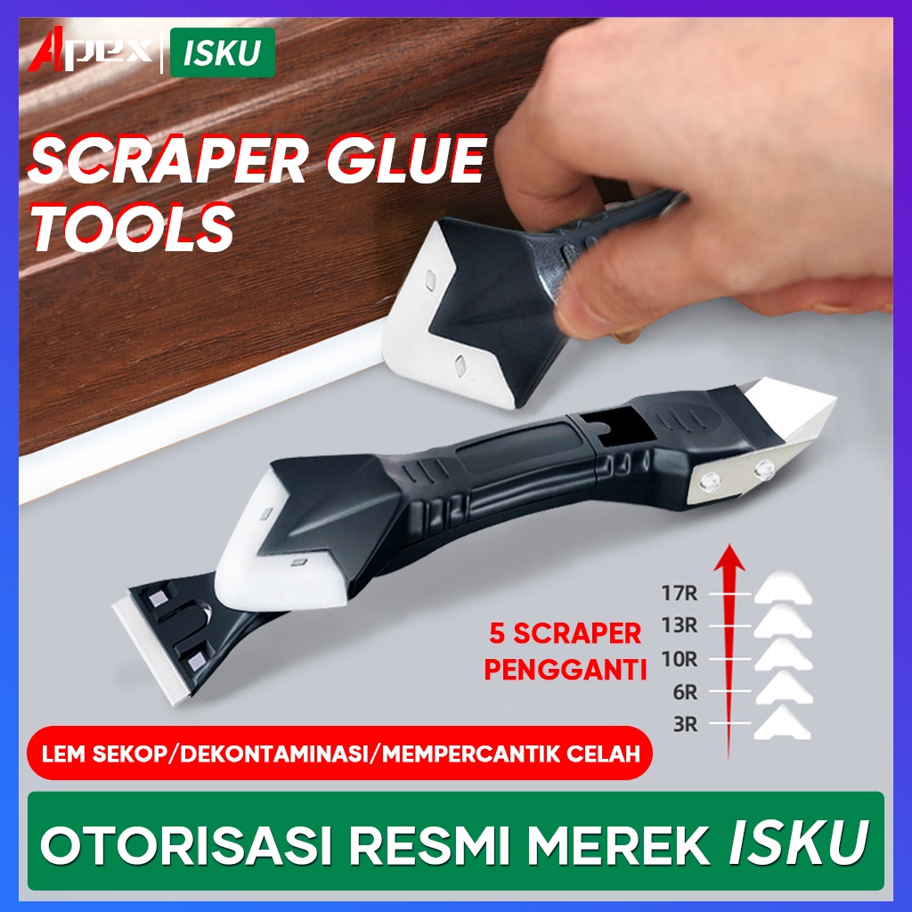 10 Pcs glue scraper alat Set Sekop Pengikis Pembersih Lem Kaca Untuk Alat Jahit/Caulk Finisher Grout Kit Tools Set Accessories