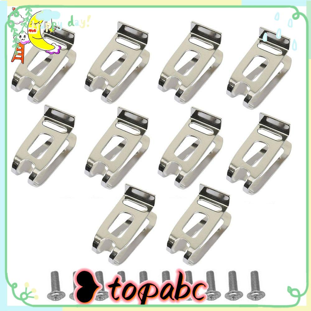 Top 10pcs Klip Sabuk Bor Alat Listrik Drill Driver Belt Clip Hooks Power Tool Parts Sabuk Bor Listrik