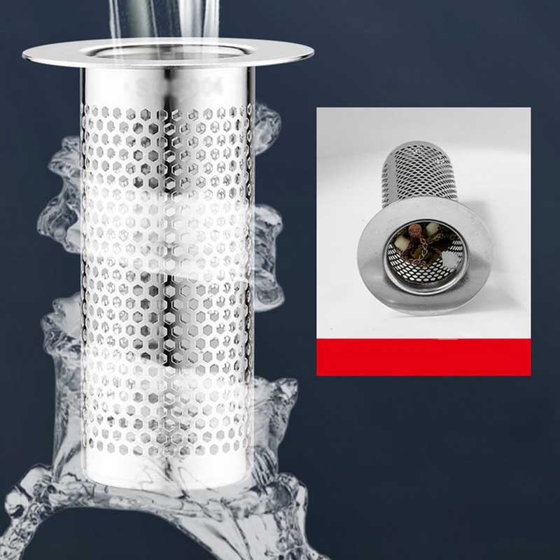 Saluran Pembuangan Dapur Jaring Menebal Stainless Steel Floor Drain/Keranjang Tangki Air Saringan Saringan Filter/Perangkap Rambut Kamar Mandi Multifungsi Anti Sumbat Wastafel Bathtub Leak Net Strainer