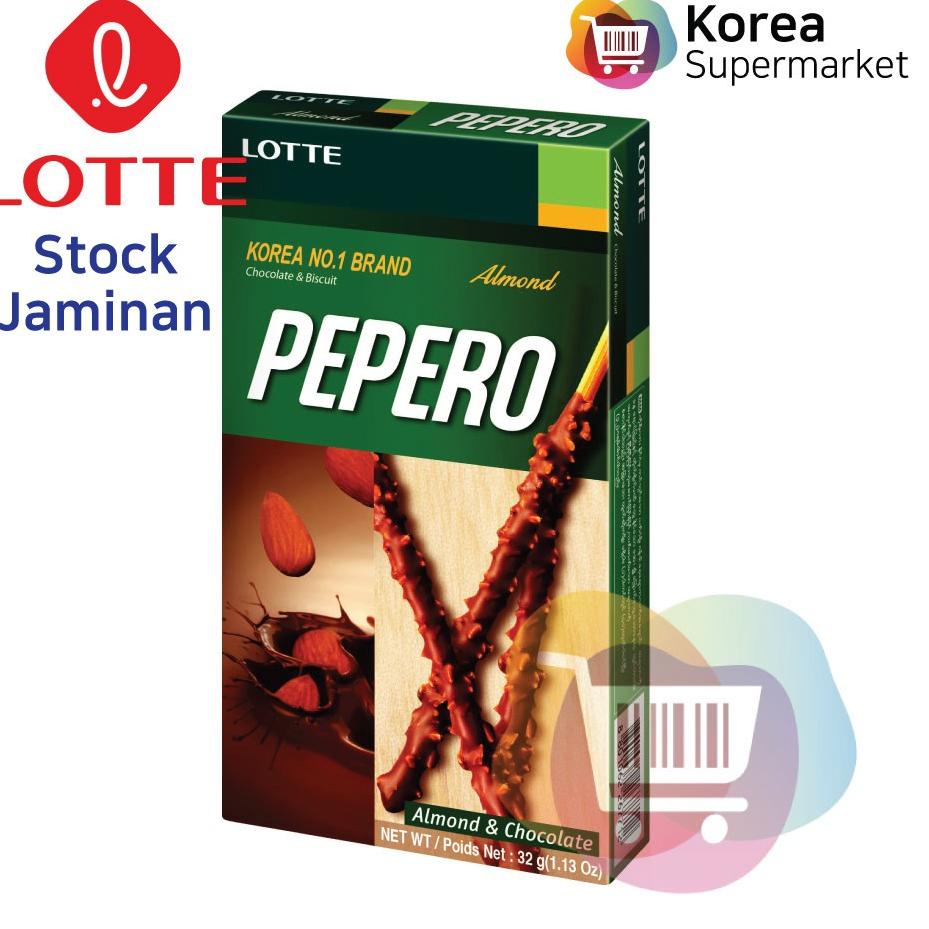 

Terlaku... Lotte Almond Pepero 32g/Biskuit Coklat Dengan Kacang Almond Asli Korea