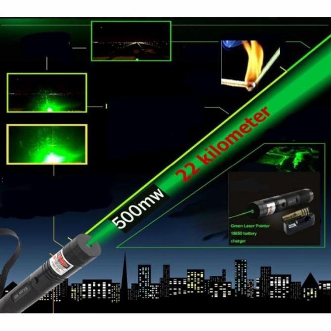 green laser pointer / lampu laser hijau jarak jauh Random Green Laser