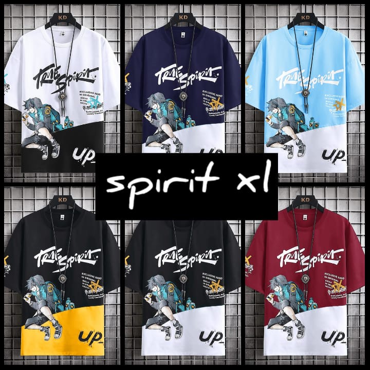 Jual BAJU SPIRIT LENGAN PENDEK MOTIF SABLON ANIME TERKEREN DAN TERBARU