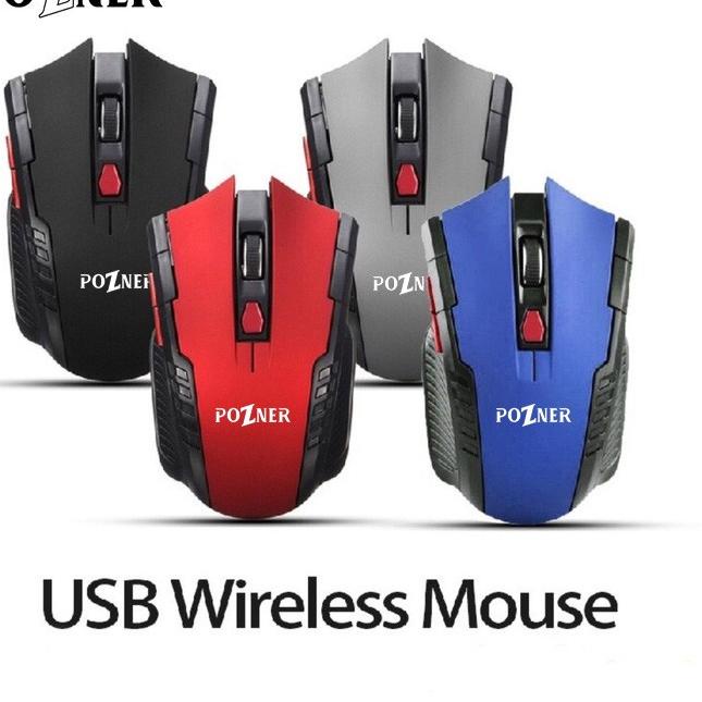 Garansi Terbaru Mouse GAMING Wireless POZNER MOUSE 6D USB 2.4GHz Optical Mouse