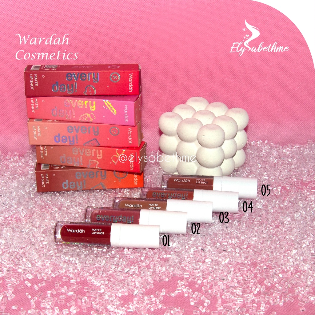 ✿ELYSABETHME✿ Wardah Everyday Lip Shot lip cream ombre glossy