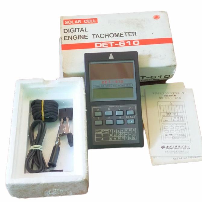 Dial Solar Cell Digital Engine Tachometer Oppama Det-610 Japan 2T4T
