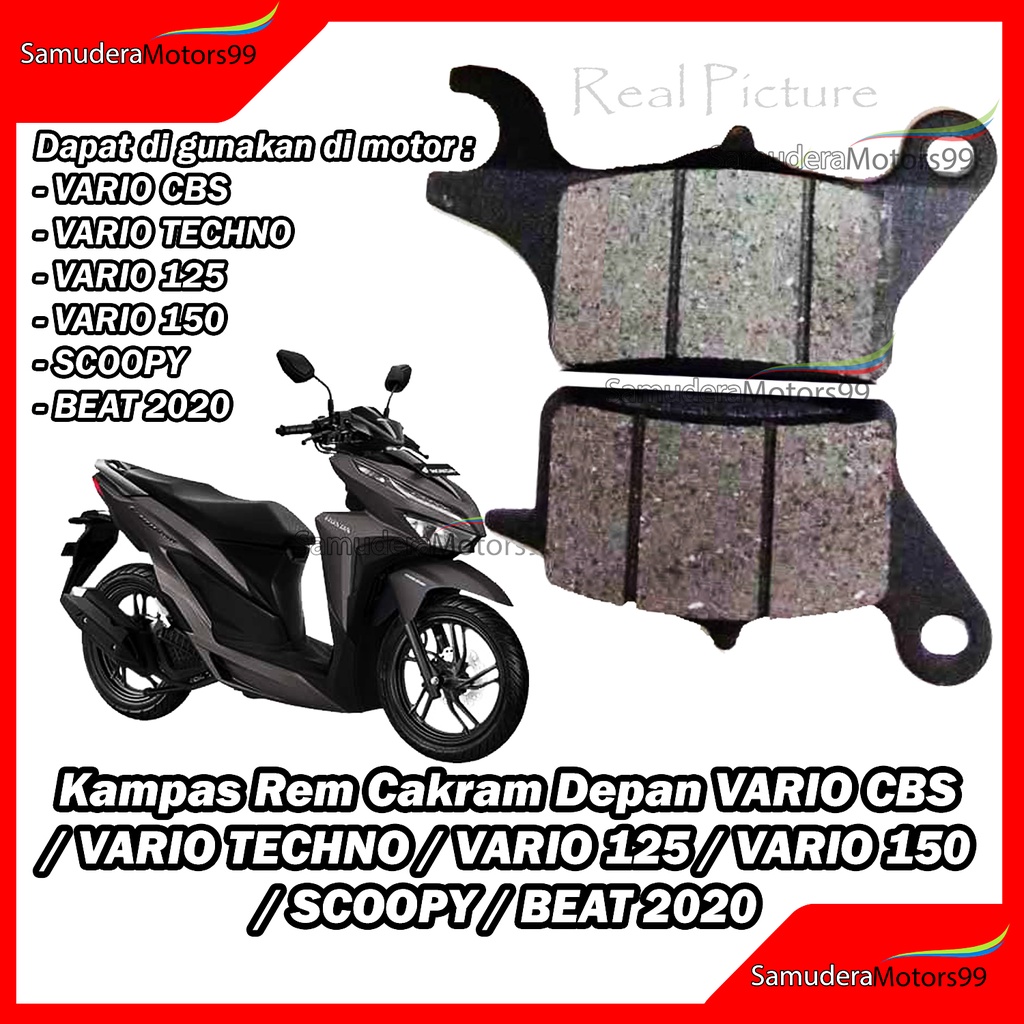 Kampas Rem Cakram Depan VARIO CBS/TECHNO/150/125/SCOOPY/BEAT 2020