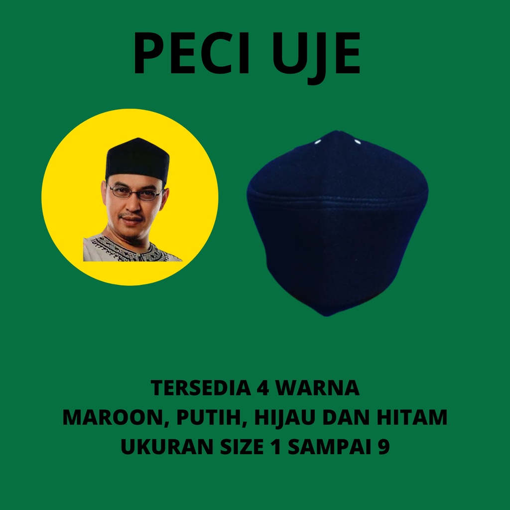 PECI UJE PECI SULTHAN TERLARIS KOPIAH SONGKOK POLOS