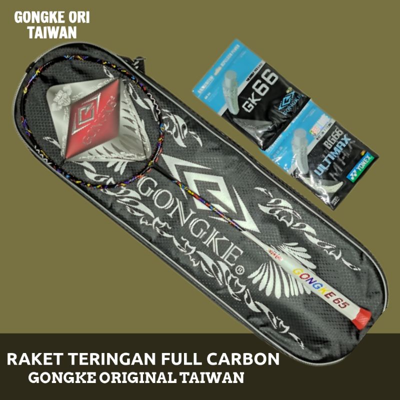 Raket Ringan Gongke Super Light 66,77,88,99 Original Taiwan 100%