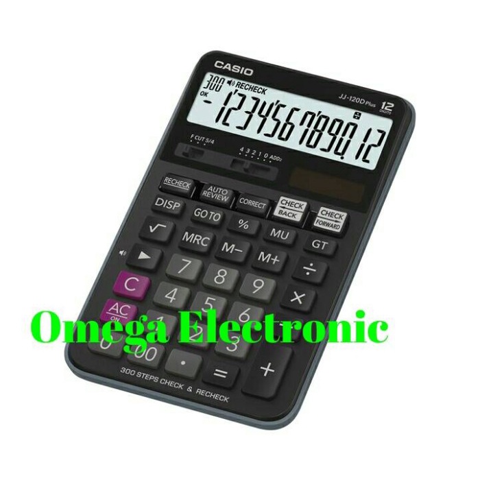 

CASIO CALCULATOR JJ-120D PLUS - KALKULATOR DESKTOP CHECK CORRECT #ORIGINAL