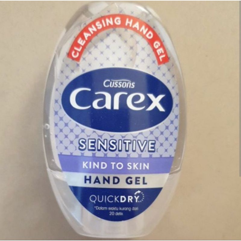 Jual CUSSONS CAREX Hand Sanitizer Gel Sensitive Quick Dry 50ml EXP ...