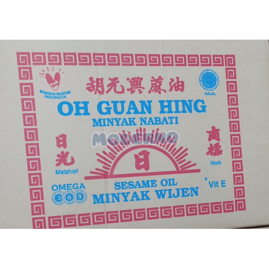

Minyak wijen Oh Guan Hing 600 ml - Kartonan isi 24 botol