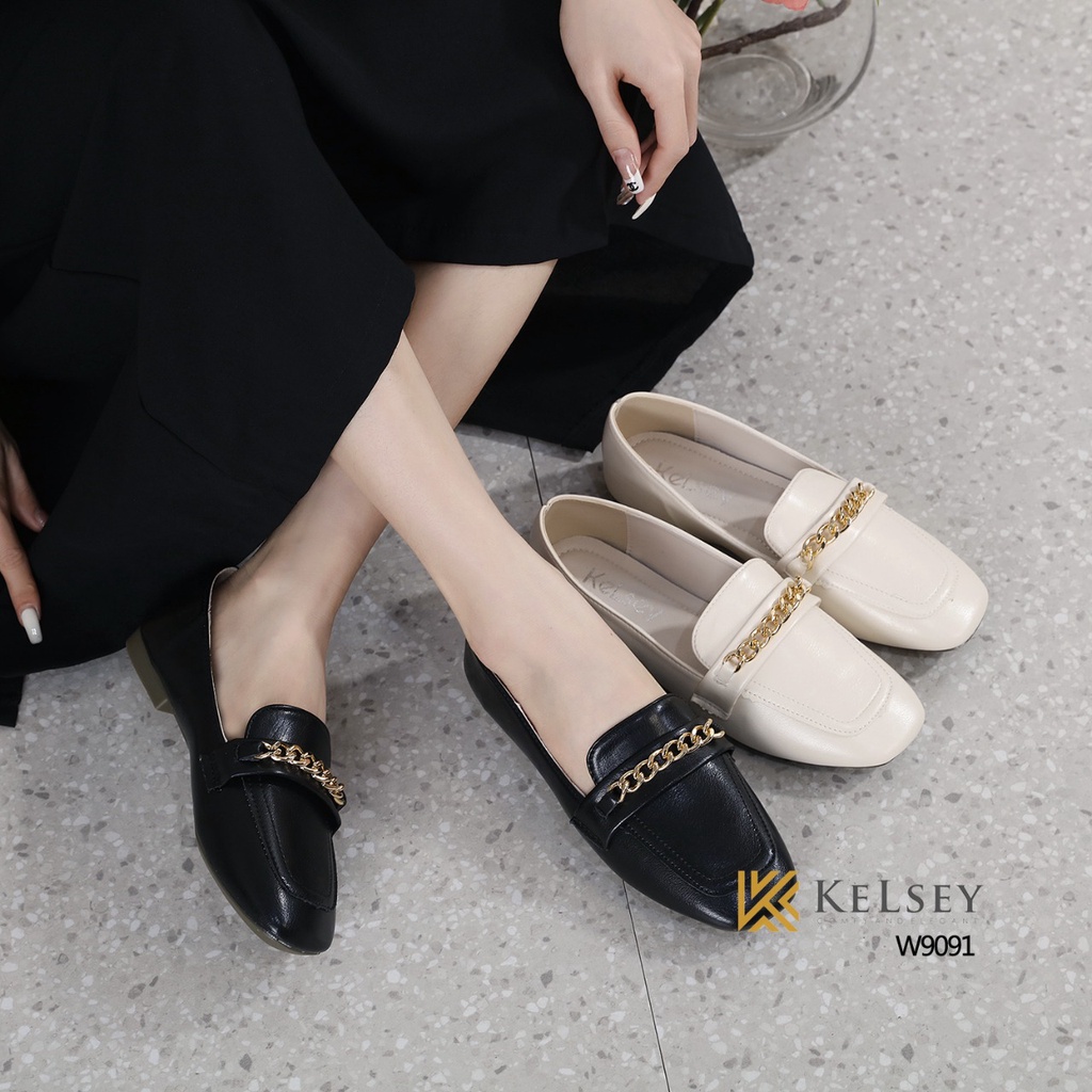 (GRATIS ALAS KAKI) Nicole Sepatu Docmart Wanita / Sepatu Loafer Kelsey w9091