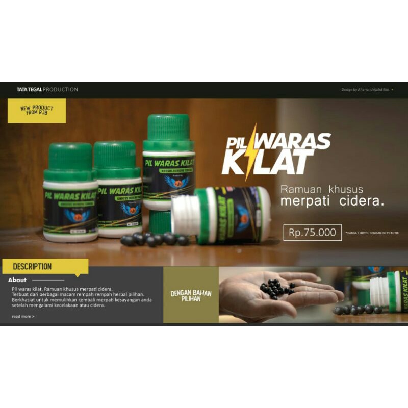 Paling lakuuu..Pil Waras Kilat RJB original