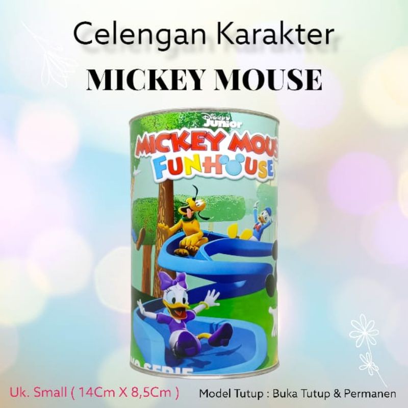 Celengan Target Karakter Mickey Mouse Celengan Target Viral Buka Tutup Celengan Target Permanent Cel