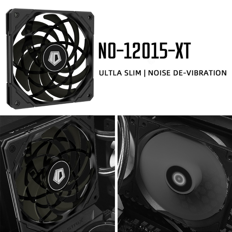 Bt 12015XT 120mm PWM PC Case Fan Ultra Slim Tenang Komputer CPU Air Cooler Fan 1.92W 7V 12015XT Radiator Cooling Fan