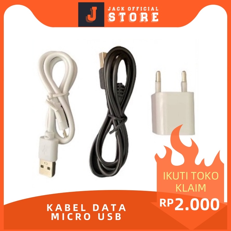 Kabel Data Micro USB Dan Kepala Adaptor USB