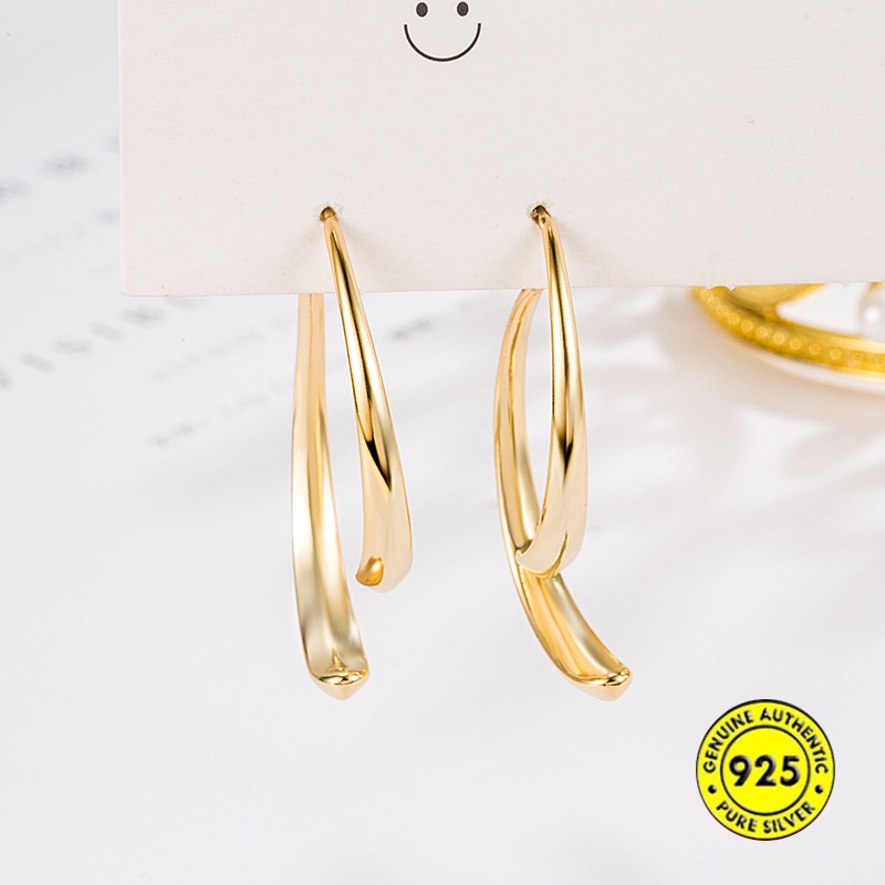 Anting Unik Model Silang Satu Untuk Wanita Dual-Wear U1419