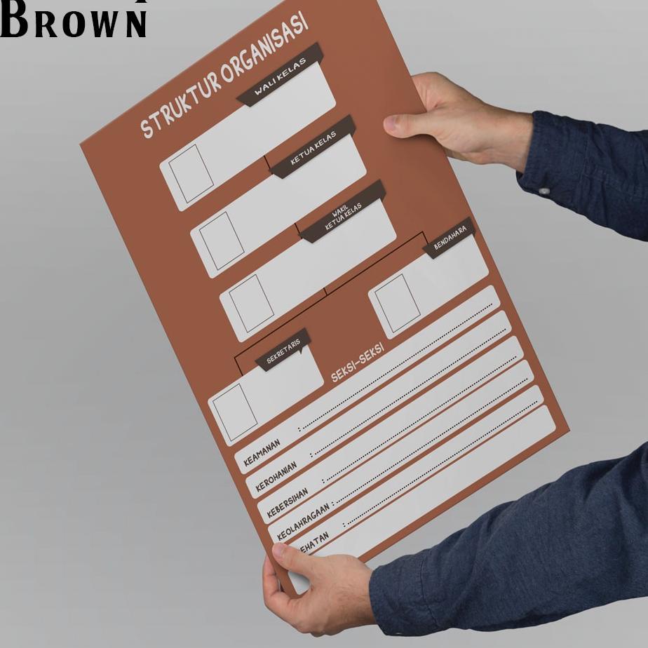 

[Z-2E ❤] Struktur Organisasi Kelas Sekolah Cetak Foto Poster Flower A3+-kekinian