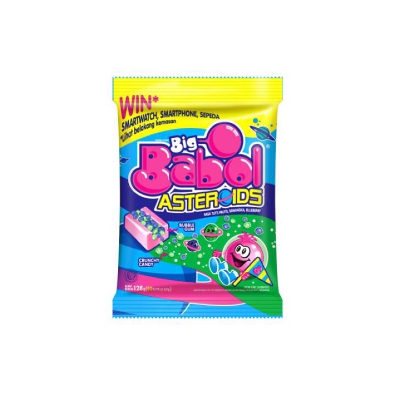 Big Babol asteroids pouch / big babol permen karet asteroid 40 butir