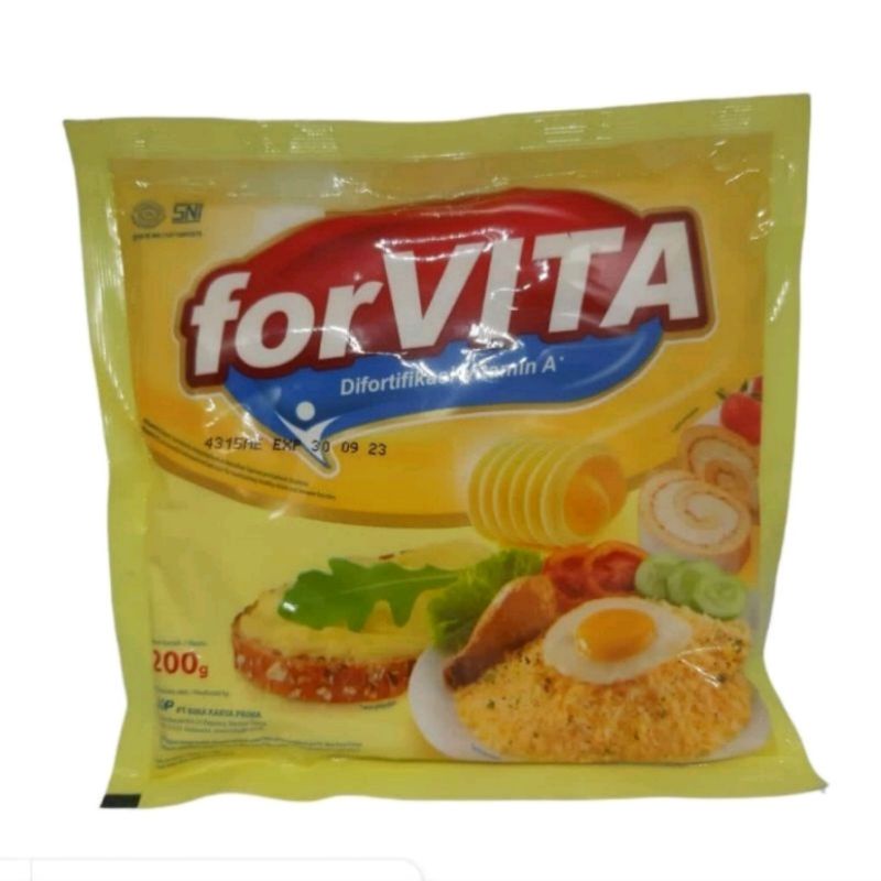 

Forvita margarin 200 gram / Margarin Forvita Mentega Sachet 200 gr