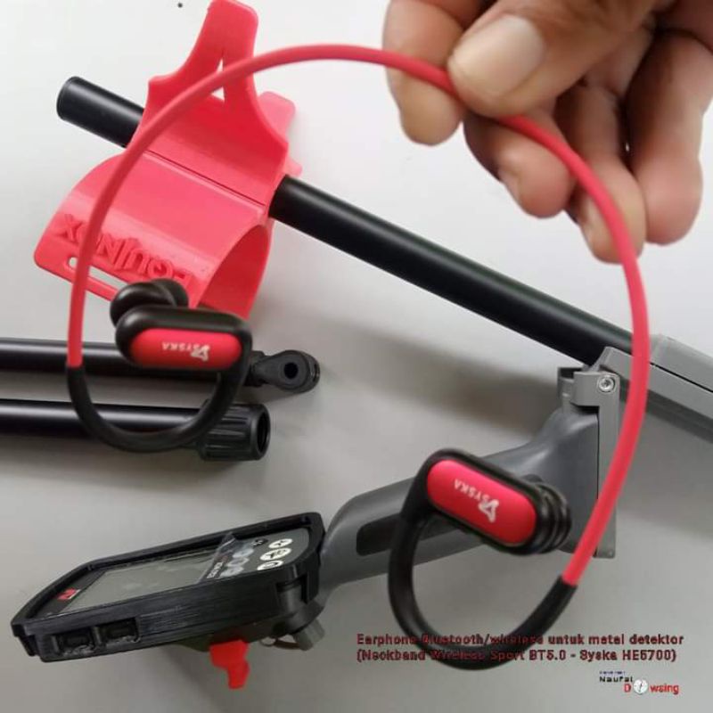 Wireless Earphone metal detector - Neckband Wireles Soundplus  Bustar | syska HE5700 (minelab, garre