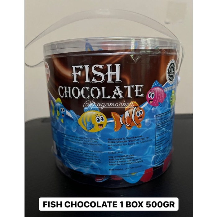 

Permen Cokelat berbentuk Ikan Fish Chocolate Naraya 500gr