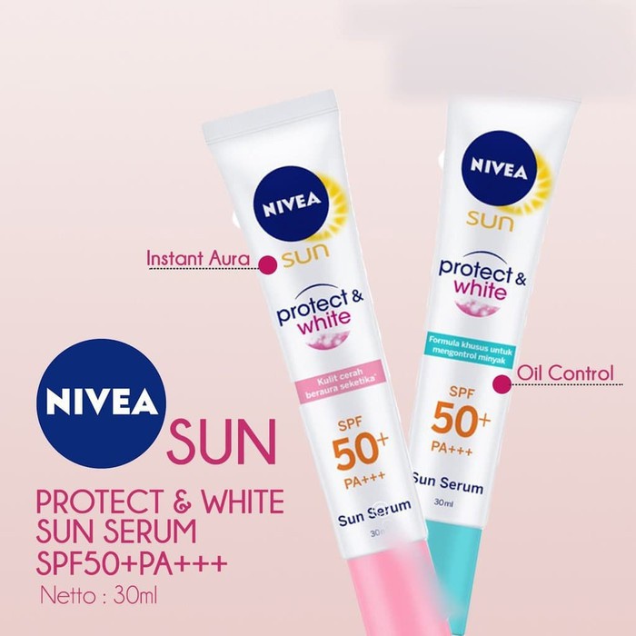 NIVEA SUN FACE SERUM INSTANT AURA/OIL CONTROL SUNSCREEN SPF50+