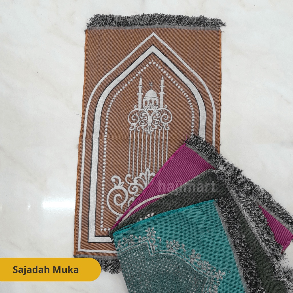 SAJADAH MUKA / SAJADAH KECIL / SAJADAH MINI / SOUVENIR SAJADAH / OLEH OLEH HAJI UMROH