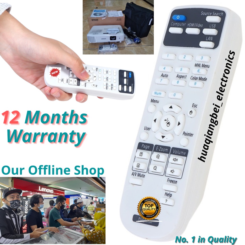 Remote Control Projector Proyektor Epson EB-965 EB-X200 EB-W16 EB-1751 EB-W28 EB-W03 EB-X7 EB-W8 EB-
