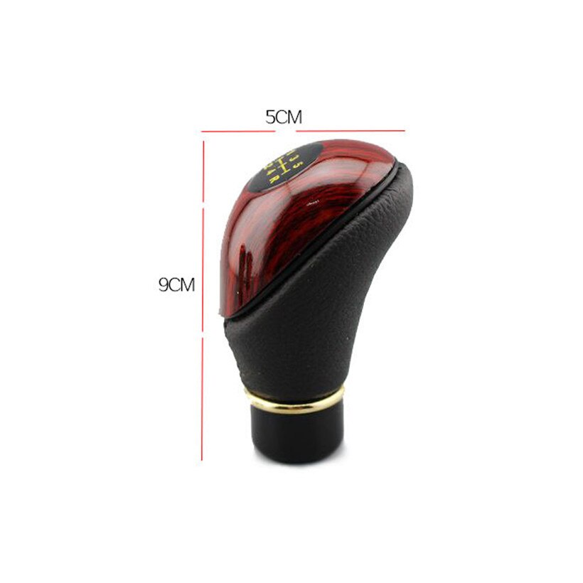 Shift Knob Universal Knop Gear Knob Kayu Type R Tuas Gigi Perseneling Transmisi Mobil Manual