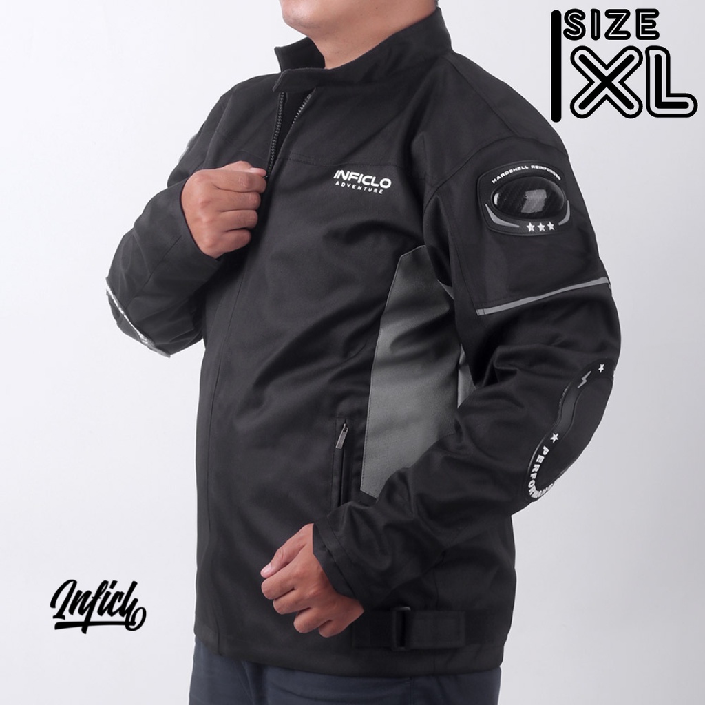 Jaket Motor Pria Inficlo | Jaket Motor Harian Anti Angin &amp; Anti Air Touring