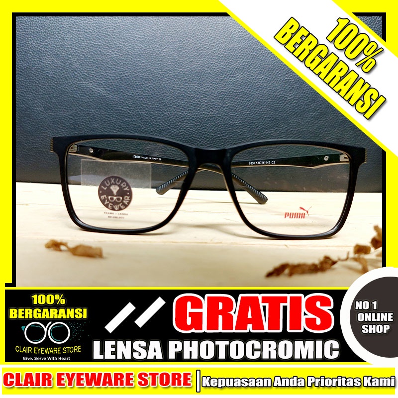 Clair Eyeware CO 39 Optik Melawai Frame Kacamata Blueray Photocromic Anti Radiasi Hp Komputer Minus 