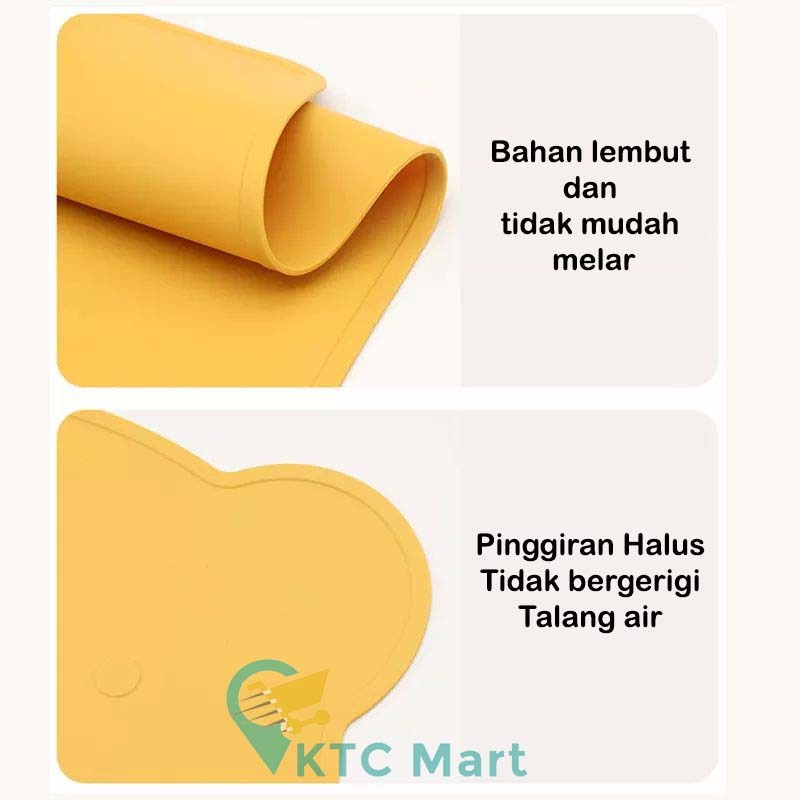 JOJOBOO - BABY SILICONE PLACEMAT KIDS/ ALAS MAKAN BAYI FOODGRADE AMAN ANTI SLIP