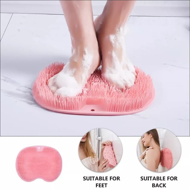 SIKAT PUNGGUNG TEMPEL SILICONE SCRUBBER MULTIFUNGSI UNTUK MANDI