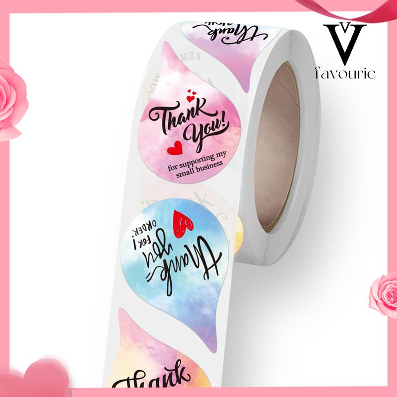 COD1 roll (500 pcs) Stiker Label Tulisan Thank You For Your Order Stiker Packing  Stiker Craft-FA