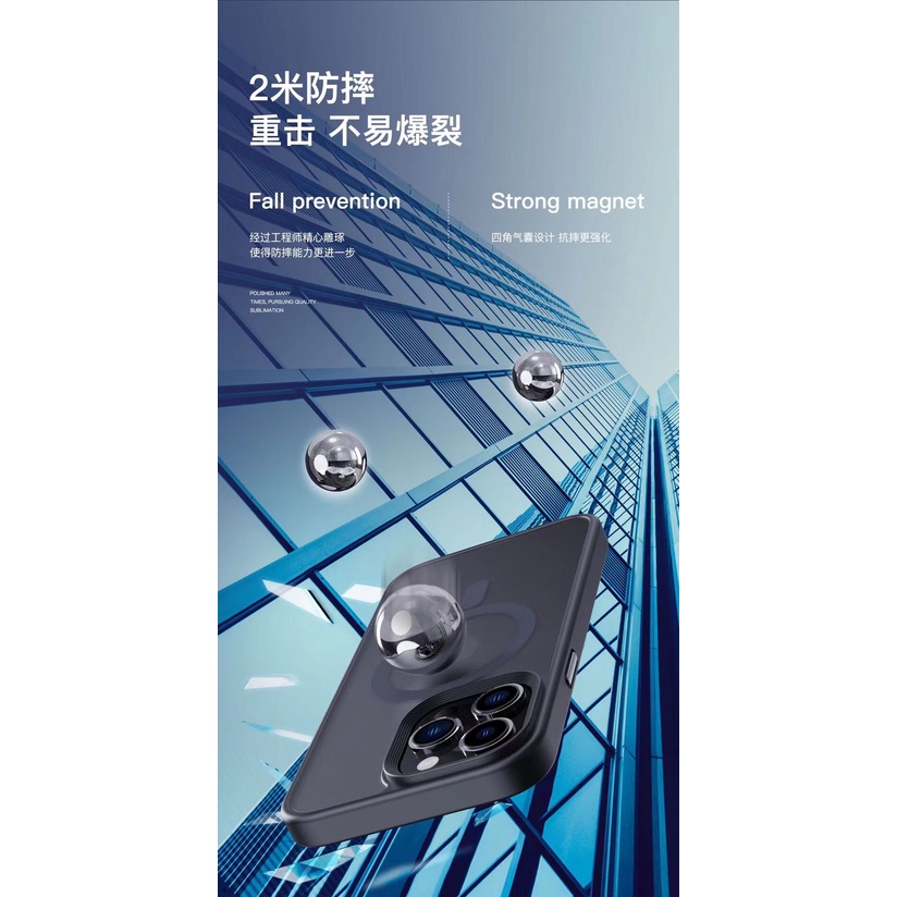 fa Case Magsafe Hybrid Matte Doff Casing for iPHONE  12 12PRO 12PROMAX 13 13PRO 13PROMAX 14 14PLUS 14PRO 14PROMAX PRO MAX PLUS