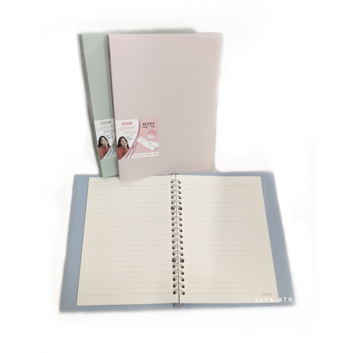 

BINDER NOTE A5 MAP BUKU 20 RING PLASTIK WARNA DELI HA540 ELASTIS LUCU