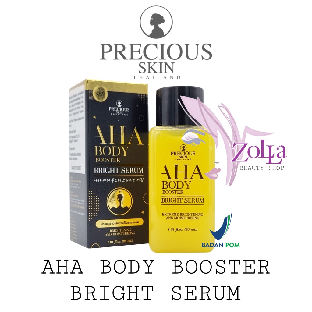 PRECIOUS SKIN AHA BODY BOOSTER BRIGHT SERUM - BPOM - Brightening &amp; Whitening Booster Body Serum - Serum Pemutih - Body Serum MURAH