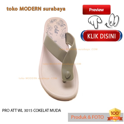 Sandal wanita sandal casual jepit karet PRO ATT WL 3015