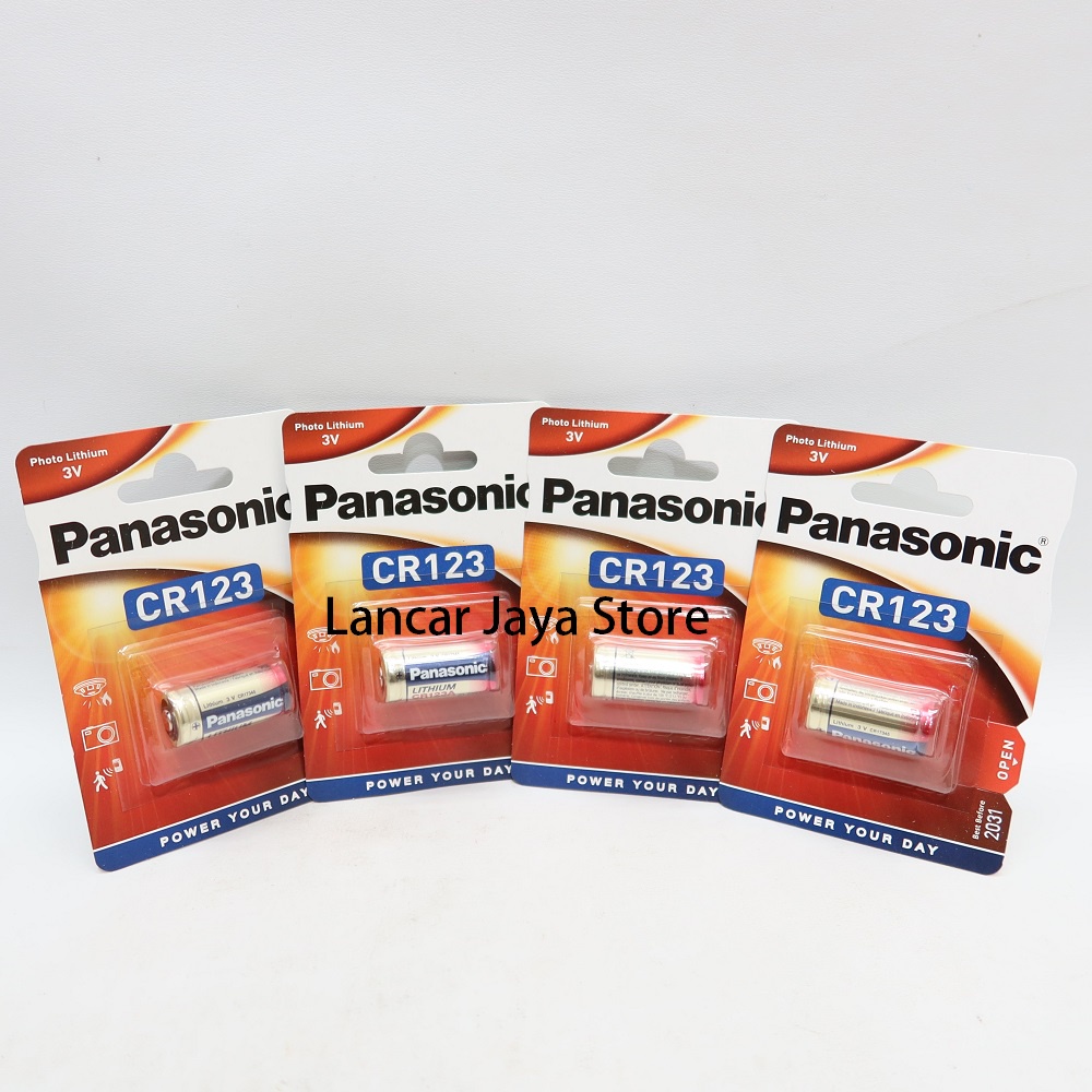 Baterai Panasonic CR123A - 3V Lithium Power