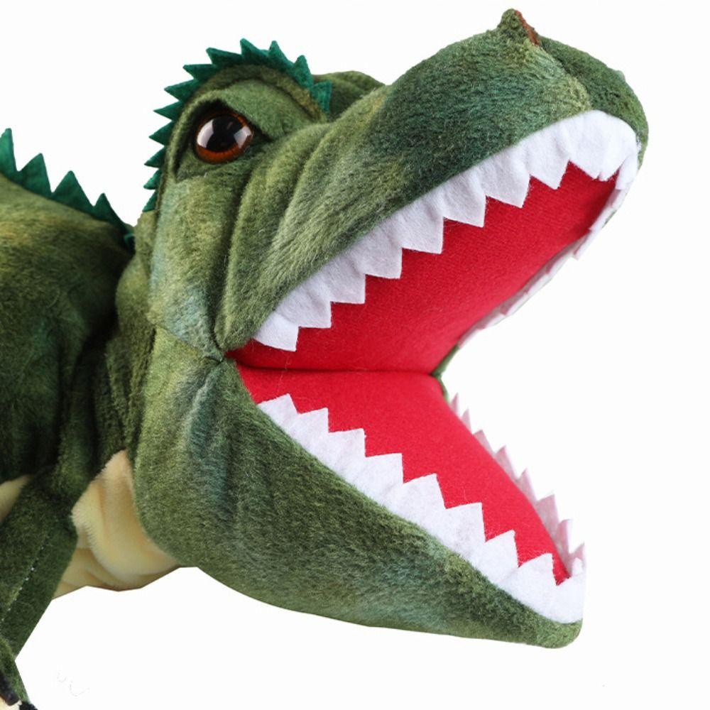 Lanfy Boneka Tangan Dinosaurus Mewah Manusia Hidup Triceratop Lembut Anak Hadiah Boneka Mainan Pendamping Pendidikan Mainan Kartun Hewan Boneka Mewah Plush Dino Tangan Wayang