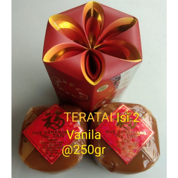 

Kue keranjang Ny.Tan motif teratai ( Vanila )