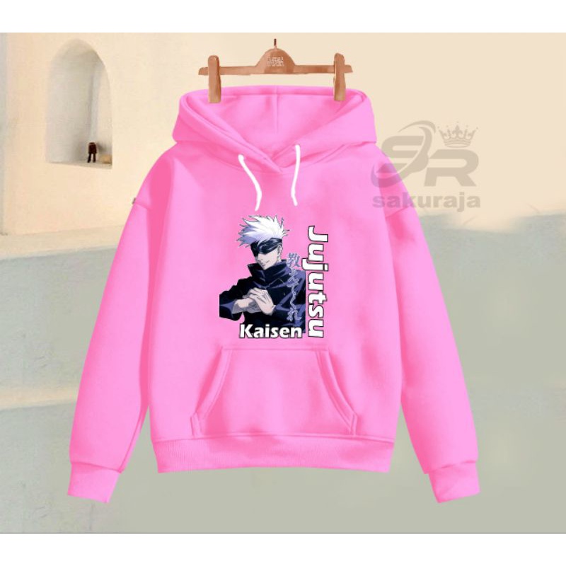 sweater hoodie Anak karakter GOJO SATORU JUJUTSU KAISEN /umur 3-16 tahun/bisa COD