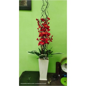 bambu ulir,sakura,bunga artificial,bunga pelastik,bunga sudut ruangan,hiasan rumah,dekorasi,bunga hi
