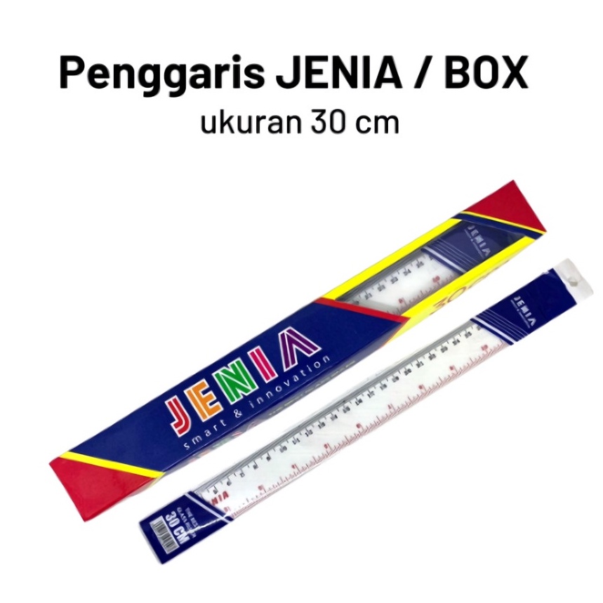 

[1 LUSIN] Penggaris Plastik Murah / Penggaris Tebal Panjang 30cm Isi 12 Pc Jenia